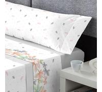 DECASATEXTIL - Juego de sábanas coralina Extra Suave- Tacto Microlina- Sabanas de Invierno - Doble perchado - Sabana Bajera, encimera y Funda Almohada - Cama 180 cm - NELY Gris