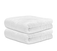 DECASATEXTIL Pack 2 Toallas Lavabo Blancas - 50x90cm - 500 gsm 100% Algodón Premium - Toallas Baño - Toallas Manos - Calidad Hotel