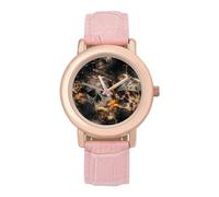 Decay Skull - Reloj de pulsera para mujer, elegante, analógico, de cuarzo, correa de piel