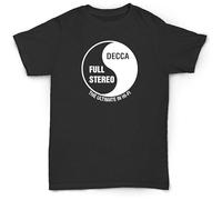 Decca Records T Shirt Funny Graphics Vintage Style Vinyl 12" LP Soul Funk Rare Records 45'S Men Tops tee Black L