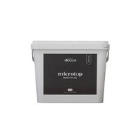 decco MicroTop Ready to Use Fine (20KG). Para 40m2. Microcemento Listo al Uso de grano Fino - Para decoración de Suelos y Paredes. COLOR WHITE