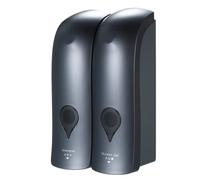 Decdeal - Dispensador de jabón Doble para baño, 2 x 300 ml, champú y Gel de Ducha