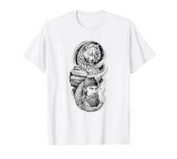 Decebal Dacian Warrior Wolf Drago Bandera Mítica Esfinge Arte Camiseta
