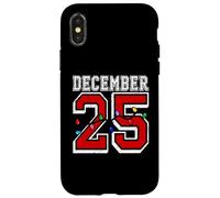 December 25 Retro Christmas 2025 December 25 December 25th Carcasa para iPhone X/XS