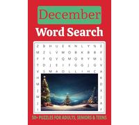 December Word Search Puzzle Book: Word Searches with Easy to Read Print about December, Christmas, Holidays, and More I 6x9 inches, 110 pages I 50+ ... Gift for Vacation, Holidays and Free Times