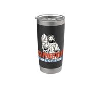 Decepciones Todos Ustedes Divertido Jesús Facepalm Meme Vaso térmico de acero inoxidable de doble pared