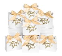DECHISY Paquete de 50 bolsas pequeñas de agradecimiento (C) (blanco)