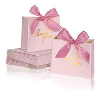 DECHISY Paquete de 50 bolsas pequeñas de regalo de agradecimiento (rosa)