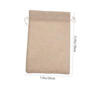 DECHOUS 10 Bolsas de Arpillera Cordón de Algodón y Lino, Multiusos y Elegantes, Tamaño 10x14 Pulgadas, Ideales para Fiestas Temáticas y Regalos