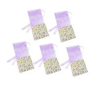 DECHOUS 10 Piezas Bolsa Tipo Bolsita Morada Con Estampado Floral Pack Bolsitas De Fragancia Para Dormir Relajantes Para Bolsas De Obsequio De Boda Dulces o Pequeñas Con Cordón