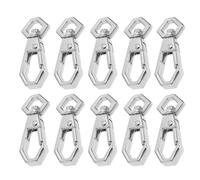 DECHOUS 10 piezas Hebillas Desmontables para Correas de Bolsos Cierres Duraderos de Aleación de Zinc Plateada Accesorios para Mochilas y Bolsos de Hombro