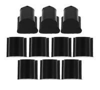 DECHOUS 10 Topes de Goma Negros para Válvula Rotativa de Trombón y Cuerno Francés, 4 MM, 10 Piezas, Amortiguación Flexible