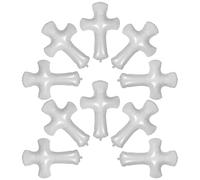 DECHOUS 10 Unidades globo religioso de cumpleaños globo religioso 3d conmemorativo blanco gigante de navidad White