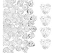 DECHOUS 100 Piezas Pantalla Decorativa para Luces de Cadena, Pantalla Transparente para Luces de Cadena, Forma de Diamante, Plástico, para Bombilla y Lámpara, Evita Sobrecalentamiento,