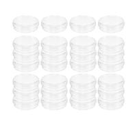 DECHOUS 100 Placas de Petri de Plástico Transparentes de 35mm para Laboratorio Prevención de Adhesión y Marcado Organizado, Ideales para Investigación Microbiológica