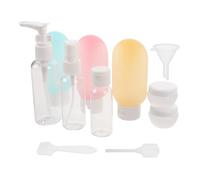 DECHOUS 11 Piezas Botellas de Cosméticos de Viaje Rellenables Set de Botellas Pequeñas para Líquidos para Artículos de Tocador Cuidado Piel y Vacaciones Avión