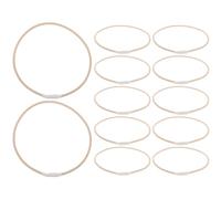 DECHOUS 12 Piezas Bandas Elásticas para Soporte de Micrófono Antivibración Anillos de Goma Resistentes para Aislamiento de Ruido Grabación de Estudio