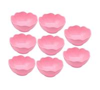 DECHOUS 12 piezas Cuencos Faciales para Mezclar Mascarillas DIY Cuencos Estéticos Rosa con Diseño Floral Herramientas Cosméticas Versátiles para Cuidado Facial Casa y Spa