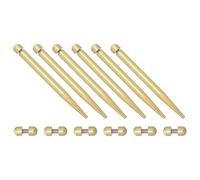 DECHOUS 12 Piezas de Soporte para Marco de Fotos de Escritorio en Acero al Carbono Dorado Tornillos M4 de 7mm, Estructura Ahorradora de Espacio y Soporte Estable para Bodas y Mesas