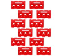 DECHOUS 12 Piezas de Vallas de Tráfico de Plástico para Modelo Miniatura Educativo de Barreras Rojas Juguete Didáctico para Aprender Seguridad Vial y Crear Caminos de Juego