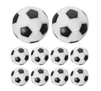 DECHOUS 16 Piezas Bolas Futbolín Negras y Blancas Recambio para Mesa Fútbol de Mesa Entrenamiento y Fiesta