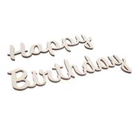 DECHOUS 1juego Decoración De Pared Happy Birthday De Madera Vinilo De Fiesta De Cumpleaños Adorno Palabras De Felicitación Para Celebraciones
