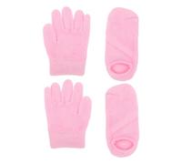 DECHOUS 2 pares Kit Guantes y Calcetines de Gel Hidratante para Spa Suaves y Duraderos para Cuidado Nocturno de Manos y Pies Secos y Agrietados Regeneración y Protección Piel