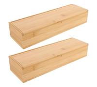 DECHOUS 2 Piezas Caja para Utensilios con Tapa, Organización Segura | Estuche Elegante para Cucharas y Servilletas, Diseño Sofisticado, Mesa de Comedor y Ahorro de Espacio