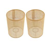 DECHOUS 2 piezas Pantallas de Lámpara Tejidas de Ratán Rústico Pantalla para Lámparas Colgantes Techo Decoración para Hogar Hotel y Restaurante