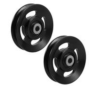 DECHOUS 2 Piezas Polea de Aluminio para Gimnasio Rueda Resistente para Máquina Multifuncional de Cable Compatible con Sistemas Aplicables de Poleas Fitness Casa y Gimnasio Profesional