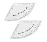 DECHOUS 2 Piezas Regla de Ayuda para Dibujar Cejas de Pvc Herramientas para Medir y Moldear Cejas Diseño Preciso Guía Unidades para Uso Maquillaje y Estética