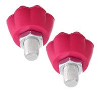 DECHOUS 2 Piezas Unidades Topes de Puntera para Patines de Ruedas Forma de Pata de Gato Bloques de Freno de Goma Resistentes para Interior y Exterior Accesorios de Repuesto para Patines