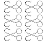 DECHOUS 20 Ganchos de Drenaje de Acero Inoxidable 3,5X80 MM, Gancho de Elevación para Desagües de Piso, Herramienta Metálica para Quitar Rejillas, Set de 20 Unidades, Uso Doméstico y Baño