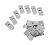 DECHOUS 20 Piezas Clip para Cinta Métrica de Acero Inoxidable, Soporte de Cinta Métrica, Montaje Rápido, Instalación Fácil, Plata, para Carpinteros y Agentes de Uniforme, Oficina E