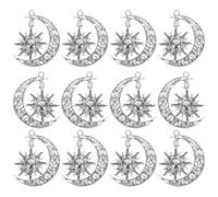 DECHOUS 20 Piezas Colgantes de Joyería Luna y Sol de Aleación Vintage, Dijes para Collar y Pendientes Diy, Accesorios Decorativos para Manualidades y Pulseras, Tamaño Compacto