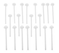 DECHOUS 20 Soportes de Plástico para Jaulas de Pájaros, Palos de Percha Blancos, Tamaño Estándar, Juego de 20 Piezas para Periquitos, Cacatúas y Canarios, Accesorios para Jaulas Que