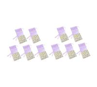 DECHOUS 20piezas Sacos De Lavanda Vacíos Estampado Floral Bolsitas Aromáticas Para Relajación y Sueño Color Púrpura Con Motivos Perfectos Para Decoración y Organización De Joyas