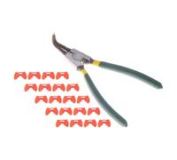 DECHOUS 21 Gafas Protectoras para Pollos sin Clavos con Alicates de Acero Aleado Kit de 21 Piezas para Protección Ocular de Aves de Corral Prevención de y Conflictos en Granjas