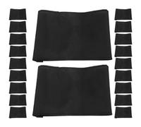 DECHOUS 25 Brazaletes de Luto Negros de Tejido Elástico y Transpirable para Rituales Funerarios y Eventos Deportivos, Ajustables y Fáciles de Distribuir
