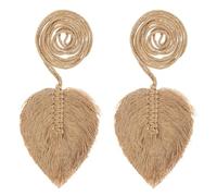 DECHOUS 2piezas Alzapaños de Cortina Bohemios de Algodón Trenzado Sujetadores Decorativos Resistentes para Cortinas Salón y Dormitorio Color Marrón