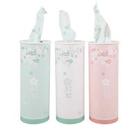 DECHOUS 3 Cajas de Pañuelos Faciales para Coche, Cilindro Portátil con 40 Hojas, Caja Decorativa en 3 Colores Surtidos, Toallitas de Papel para Automóvil y Hogar, Dispensador Práctico