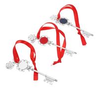 DECHOUS 3 Llaveros Navideños de Aleación Colgantes Surtidos Decoración para Árbol de Navidad Llavero Creativo Cinta para Bolso Mochila y Regalos Festivos