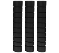 DECHOUS 3 Piezas Funda de Agarre para Barra de Dominadas Antideslizante | Espuma Negra Acolchada, Uso en Gimnasio y Puerta, Compatible Barras y Equipo de Fitness