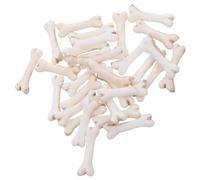 DECHOUS 30 Mini Huesos Falsos para Halloween Miniatura de Cráneo de Perro y Huesos Pequeños Decoración para Manualidades y Relleno de Mesa Temática de Fiesta