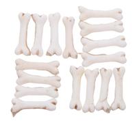 DECHOUS 30 Piezas Mini Huesos Falsos Blancos para Halloween Figuras Miniatura de Calavera y Hueso de Perro Decoración DIY para Micropaisajes y Rellenos de Mesa de Fiesta Temática