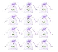 DECHOUS 30 Piezas Sobres Vacíos de Bolsitas de Aromaterapia Cordón Sobres Vacíos Portátiles para Guardar Flores Secas de Bolsitas de Recuerdo de Boda para Armario