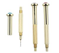 DECHOUS 3piezas Taladro de Uñas Manual de Herramientas Herramienta para Perforar Dijes y Metal para Decorar Uñas y Joyería Casa o Estudio Color Aleatorio