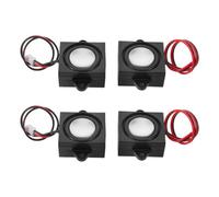 DECHOUS 4 Piezas Altavoz Miniatura de 4 Ohmios y 3 W con Cavidad de Graves Potente, Diseño de Plástico y Metal para Proyectos de Circuitos y Sistemas de Alarma