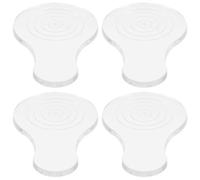 DECHOUS 4 Piezas Herramienta de Quilling de Papel, Dispositivo Rizador de Papel Portátil de Plástico Blanco, Bordes Curvos, para Aula y Tarjetas de Felicitación, Profesional y Aprendiz