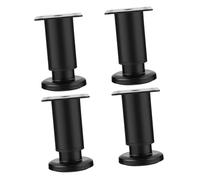 DECHOUS 4 Piezas marco de soporte del marco de la cama patas de barra de desayuno ajustables pata del tocador patas de escritorio Pata de mesa regulable en altura café armario